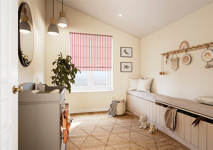 The British Stripe Co. George, Notting Hill No.1 - Roman Blind - Image 6